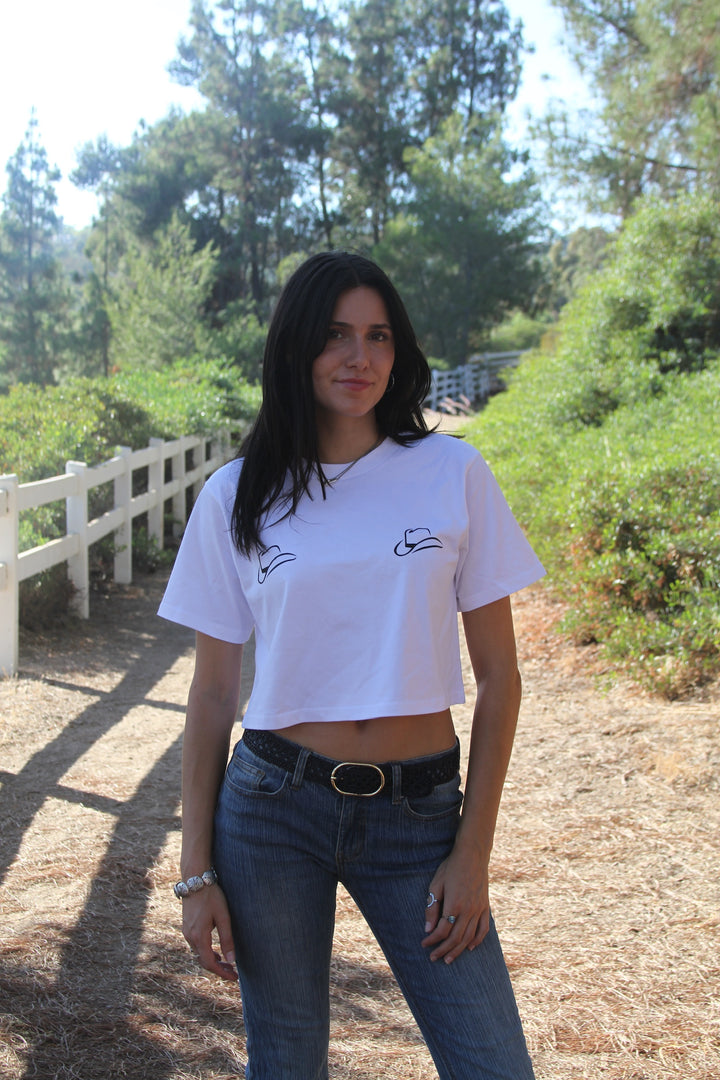 Cowboy Hat Cropped Tee