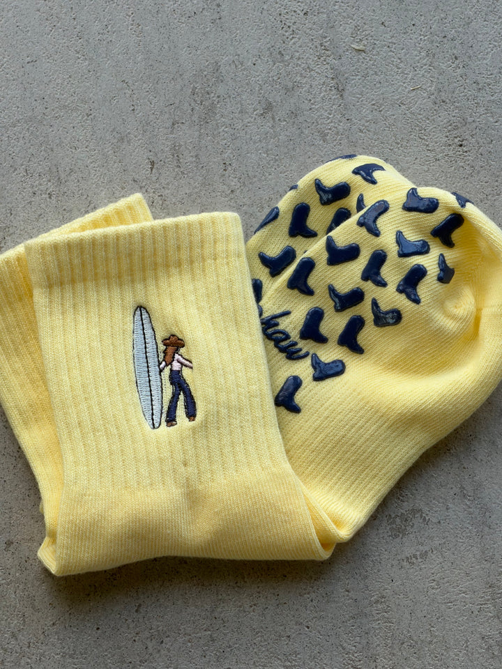 Coastal Cowgirl Grip Socks